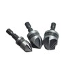 HPMAISON 3pcs 1/4 Inch Hex Shank Woodworking Chamfering Countersink Drill