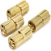 4 Pcs Hidden Brass Barrel Hinges, Concealed Box Invisible Furniture