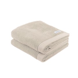 Herding Tom Tailor Hand Towels, Set of 2, 50 x 100 cm, 100% Cotton/Terry Towel, with Hanger and Label with Logo, Colour Bath Towel Beige (Sunny Sand)