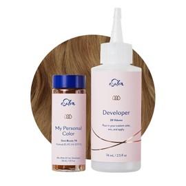 eSalon Kit de Tinte y Tinte para El Cabello Permanente - Rubio Oscuro - Colorista Libre de Amoníaco de Grado Profesional para Cobertura de Hasta 100% de Gras En Todo Tipo de Cabello