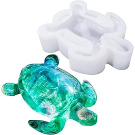 LET'S RESIN Turtle Shape Resin Molds, 3D Animal Silicone Molds for Epoxy Resin, Large Sea Turtle Marine Art Silicone Resin Molds for Craft, Ocean Theme Night Lights, Home Decor