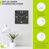 ARTLAND Wall Decoration Wall Clock without Ticking Noises Aluminium Radio-Controlled