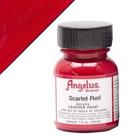 Angelus Acrylic Leather Paint, 1 oz, Scarlet
