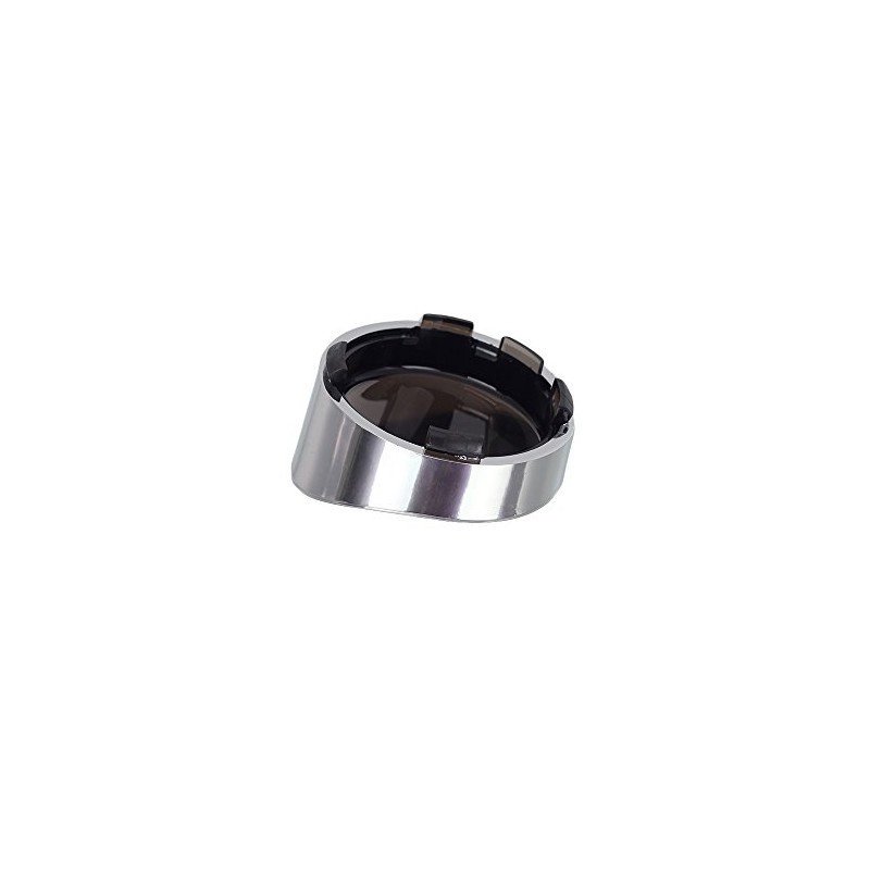 NTHREEAUTO Smoked Bullet Turn Signal Light Lens Cover with Chrome