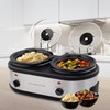 OVENTE Double Slow Cooker, Buffet Server and Warmer with Two