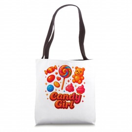 Candy Girl Sweet Lollipop Cotton Candy Cute Shirt Tote Bag