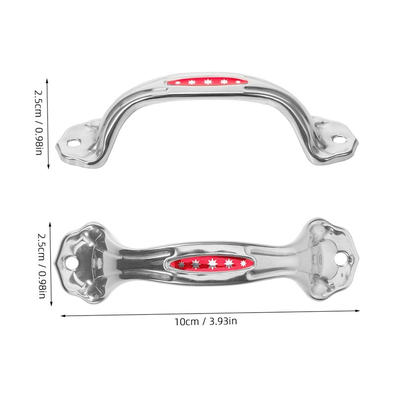 Operitacx 10Pcs Stainless Steel Cabinet Pull Handles Durable Wardrobe Knobs