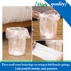1.2 gallon trash can liners,Small clear Garbage Bags 300,Extra Strong