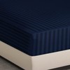 Hafaa Navy King Size Fitted Sheets 40cm Deep Pocket Soft