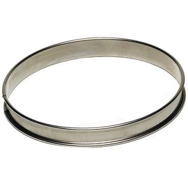 Tart Ring 3/4" High, Stainless Steel - 90mm (3-1/2")