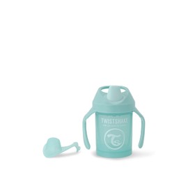 Twistshake Leak-proof Mini Baby Sippy Cup with Soft Spout and Fruit Blender, 230 ml, Leak-proof Baby Weaning Cup, BPA-Free, Learning Baby Water Bottle, Turquoise