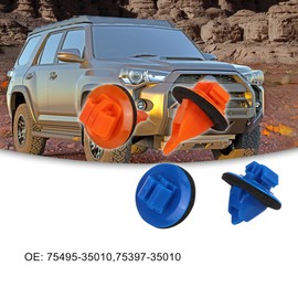 ACROPIX Door Trim Panel Retainer Clips for Toyota 4Runner Tacoma RAV4 FJ Cruiser Blue Orange 30pcs