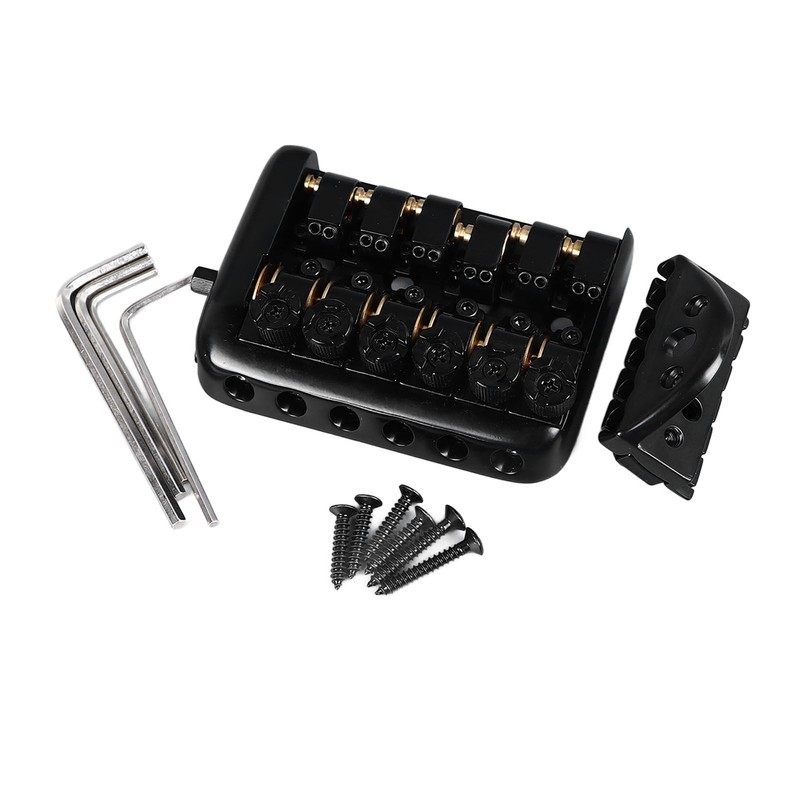 Headless Guitar Bridge Tailpiece Fixed 6 String Electric Guitars Roller