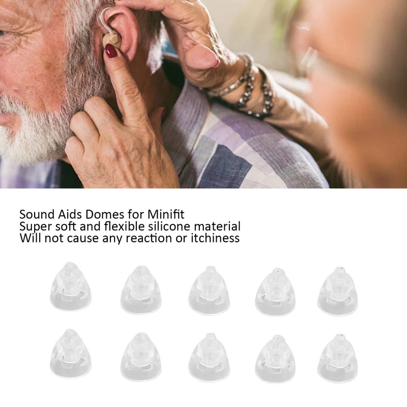 10pcs Sound Aids Domes for Minifit Anti Static Reusable Single