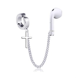 1 Pair (Needn't Ear Hole) Anti Lost Earring Strap Bluetooth Earphone Holders Accessories Unisex Anti-lost Earring Clip For AirPods Pro Earhooks-Style 1#