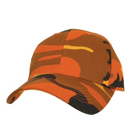 Rothco 18264 Color Camo Supreme Low Profile Cap Color : Savage Orange Camo
