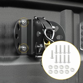 Heavy-Duty Adjustable Retractable Ratchet Straps Compatible with 2004-2024 F150, 2PCS Self Retracting Straps, No Drill Installation