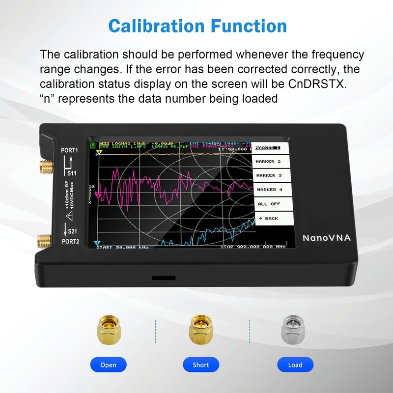 AURSINC NanoVNA-H4 Vector Network Analyzer 10KHz-1.5GHz V4.3 4 Inch Nanovna