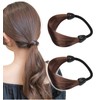 Herbeluemily Hair Rubber Black Hair Pony Set of 2 Simple