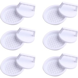 Molde de Plástico para Hamburguesas 6 Unidades Prensa de Fabricación y Fácil Almacenamiento, Accesorio para Cocina Familiar