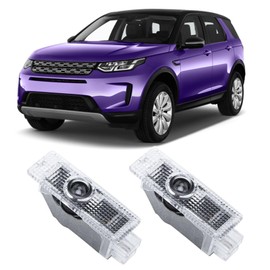 2 Pcs Never Fade Door Light Logo, Projection Ghost Shadow Welcome Puddle Light Compatible with Range Rover Discovery Freelander Evoque LR2 3 4 Sport Accessories (Green)