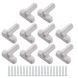 10x Sash Jammers Window Locks for UPVC PVC Doors Windows Home Security - Zinc Cast Alloy Sash Jammer Flush Lock Blocker
