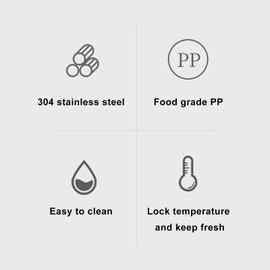 Fockety Box, Stainless Steel Insulated Lunch Box with Insulated Lunch Bag, Leak Safe Portable Stackable Lunch Container, Food Container for Women Men, Adults