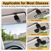 SINGARO Sunglasses Holder for Car, Leather Magnetic Buckle Sun Visor