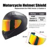 JQF Gear Helmet Visor for FF811/Vector II/Citation II, Motorcycle Helmet
