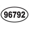 US Decal, Inc. Number 96792 Oval Sticker