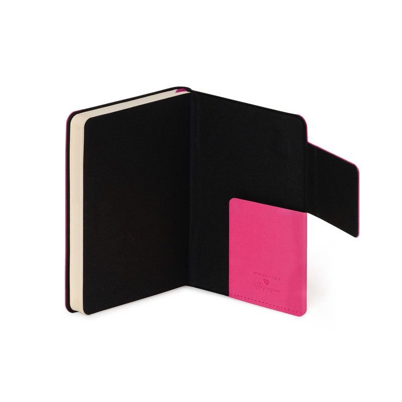 Legami - My Notebook, 6 mm Lined Notebook, Raspberry, Small,