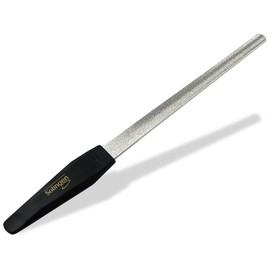 Nail File Hollow File from Solingen Manicure Sapphire Nail File Made in Germany Fine/Coarse Pedicure File in Various Lengths Nail Care for Hands and Feet (17.5 cm, Nail File/Hollow File Black)