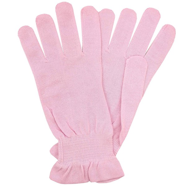 Aprose Silk Sleeping Gloves, Hand Care, Moisturizing, Women's, Silk, safety pink