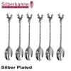 SILBERKANNE Coffee Spoon Teaspoon Deer L 13 cm Set of
