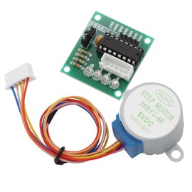 Heevhas 2 Sets of 28BYJ-48 5V 4-Phase Stepper Motor Set + ULN2003 Driver Board Test Module for Arduino