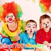 SIWOKJJO Pack of 5 Clown Costume Accessories, Rainbow Wig, Clown,