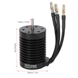 RC Motor, F540 Waterproof 4 Pole Non-Inductive Brushless Motor Accessories RC Electric Motor for 1/10 RC Car (4370KV)