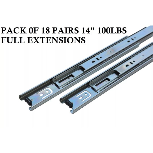 Liberty Hardware 18 Liberty Drawer Slides Telescope Slider 14" Full