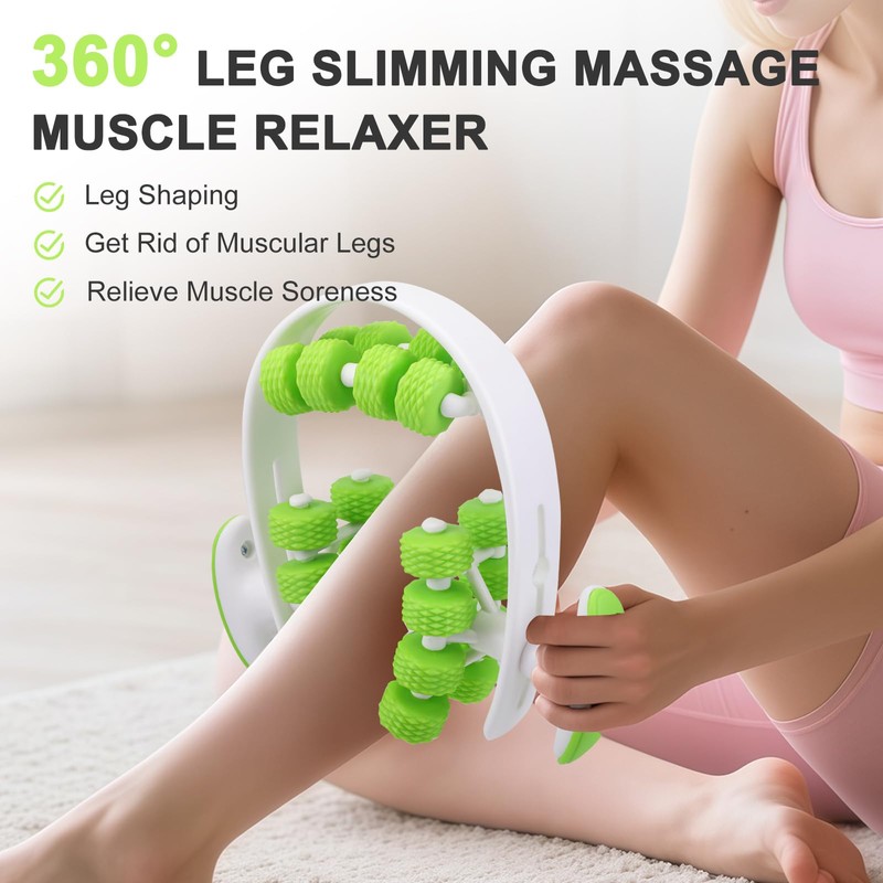 Anti-Cellulite Massager, Cellulite Roller with Removable Massage Heads Design, Massage