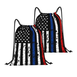 PAUSEBOLL American Flag Drawstring Backpack, American Flag Drawstring Bag for women man, Light Sackpack String Bag Cinch Waterproof Sackpack for Sport Gym Beach Shopping Yoga