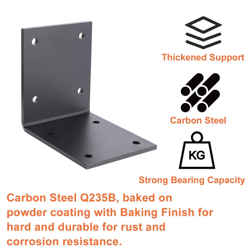 2 Pcs 6" X 6" Post Bracket - 90 Degree