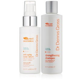 Dr. Dennis Gross Anti-Aging Scalp Serum, 2 Fl oz & Strengthening Shampoo 8 FL oz
