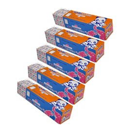 Core 2-in-1 Food Pack 11.8 x 7.9 x 0.0005 inches (30cm × 20cm × 0.012mm) 20 sheets × 2 patterns, 40 sheets per pack, set of 5, total 200 sheets, Animal Parents and Children, Elephant Panda, BOX type
