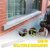 Touri Upgraded 24 Pack Clear Bird Spikes, Transparent PVC Bird