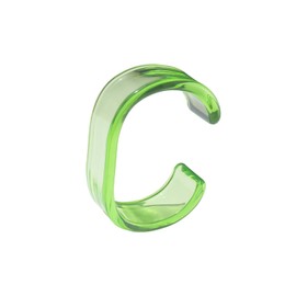 Pingyongchang Acrylic Colorful Resin Open Bracelet Geometric Simple Transparent Wide Cuff Bangle for Women Lightweight Colorful Chunky Thick Thin Wide Face Resin Acrylic Cuff Bangle Jewelry-Green