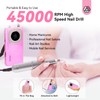 SAVILAND 45000 RPM Portable Nail Drill Machine Colorful Pink