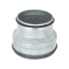 PATIKIL 5 Inch to 4 Inch Duct Reducer, Galvanized Steel