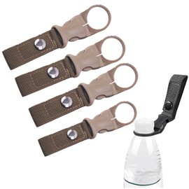 Plastic Bottle Holder with Carabiner, Plastic Bottle Cover, For Walks, Outdoors, Foldable, Black, Lightweight, Portable, Separate, Removable, Drink Holder, Easy to Put on and Take Off, Outdoor