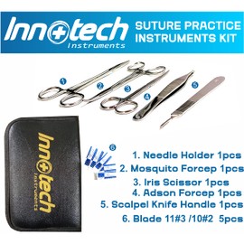 Innotech Dissection Set for Students Scientific Dissection Set Including 5 Scalpel Blades 10 Pieces Set