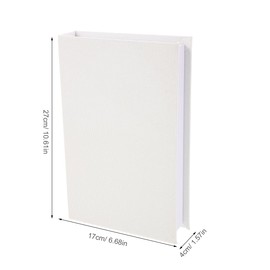 Luxshiny 2Pcs Faux Books for Decorative: Linen Fake Books Boxes Blank Stacked Decor for DIY Crafts Hotel Entryway Bookshelf Coffee Table